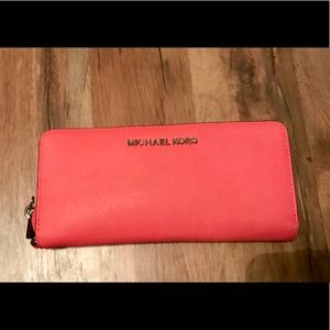 Hot Pink “Jet Set” Michael Kors Wallet